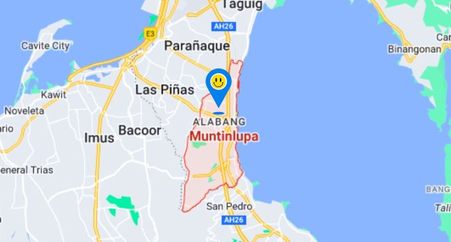 Muntinlupa City Metro Manila Zip Code Map