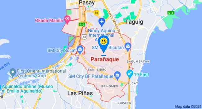 Paranaque City Metro Manila Zip Code Map