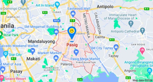 Pasig City Metro Manila Zip Code Map