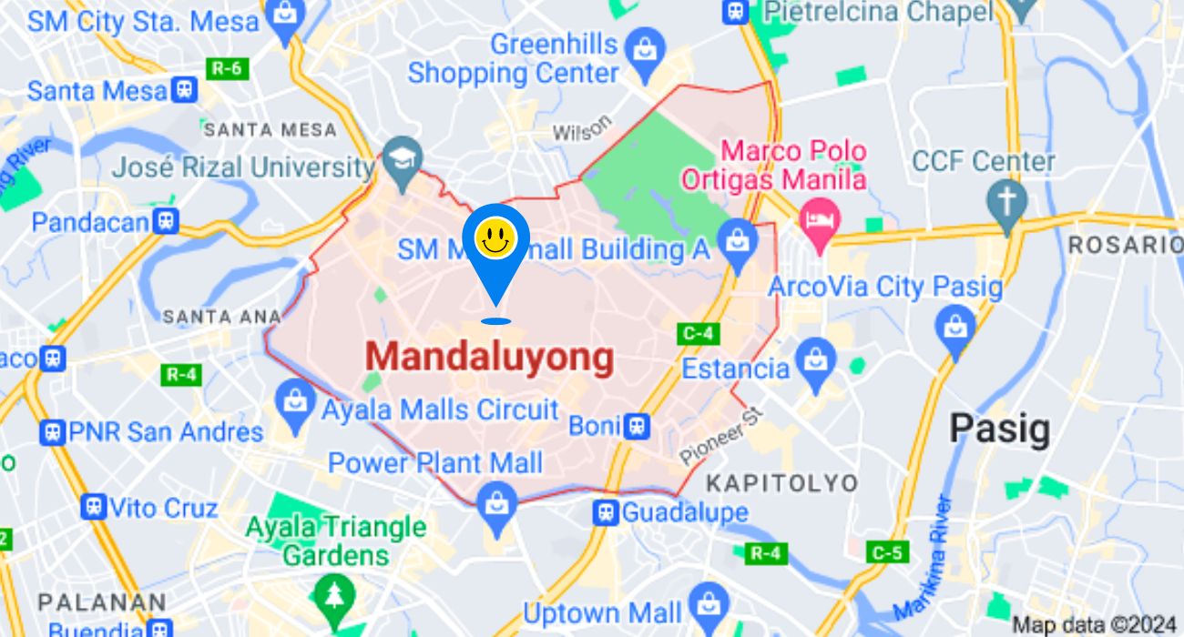 Mandaluyong City Metro Manila Zip Code Map