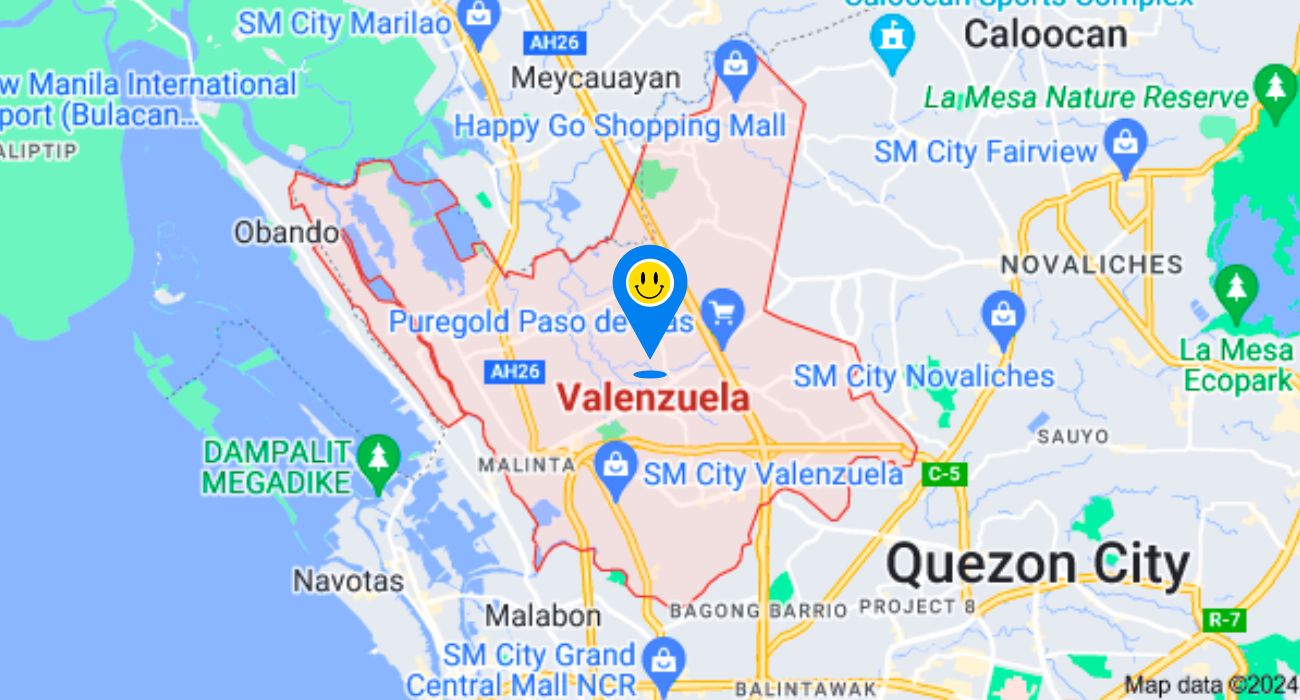 Valenzuela City Metro Manila Zip Code Map Valenzuela City Metro Manila Zip Code Map